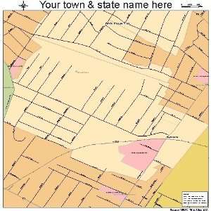  Street & Road Map of Hillsdale, Missouri MO   Printed 