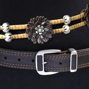 Sima of Austria   Brown Leather Fashion Belt SIze 85cms 