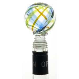   Glass Wine Stopper   Celebrations CHEERS   2 Sphere
