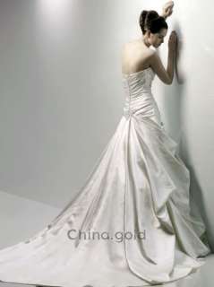 2012 new white ivory Wedding dress bridesmaids dresses size custom 