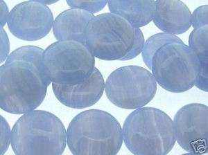 16 Strand BLUE LACE AGATE 14mm Coin Beads  