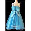 Blue Roses Pageant Wedding Flower Girls Dress Gown Size 8 Age 7 9 