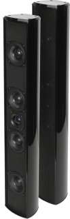 Pinnacle Speakers   250 Watt QP5 Black Gloss L/C/R/S Onwalls   NIB 