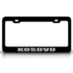  KOSOVO Country Steel Auto License Plate Frame Tag Holder 