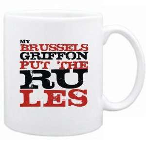 New  My Brussels Griffon Put The Rules  Mug Dog