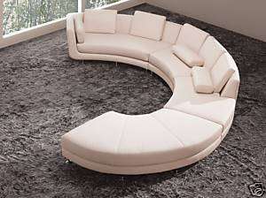 A94 Italian Leather Living Room Sectional Sofa  