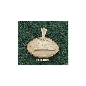  Tulane University Tulane Football Pendant (Gold Plated 