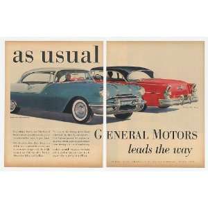  1955 Pontiac Star Chief Custom Catalina 2 Page Print Ad 