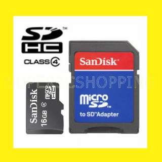 Sandisk 16GB Micro SDHC SD HC Class 4 Memory Card New  