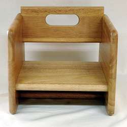 Natural Wood Booster Seat  