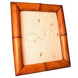 Hand carved Bamboo 8x10 inch Picture Frame (Thailand)  