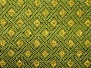 Crypton® Green Gold Diamonds Upholstery Fabric  