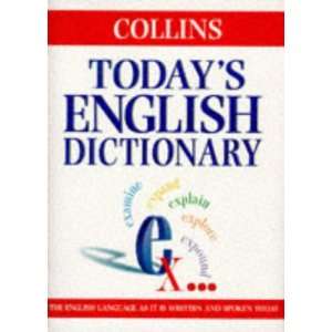  Todays English Dictionary Hb (9780003709490) Books