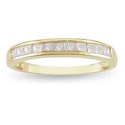 14k Yellow Gold 1/2ct TDW Diamond Anniversary Ring (G H, I2 I3 