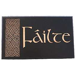Solid Wood Irish Welcome Failte Sign  