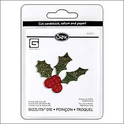 Sizzix Sizzlits Holly With Berries 5 Single Die  