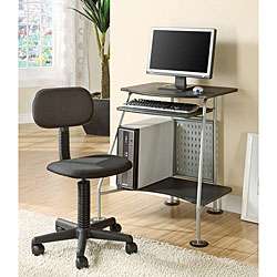 Black 2 piece Ergonomic Computer Desk and Chair  