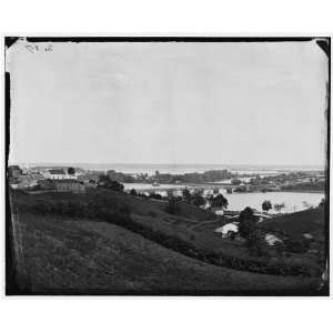  Civil War Reprint Washington, D.C. View from Georgetown heights 