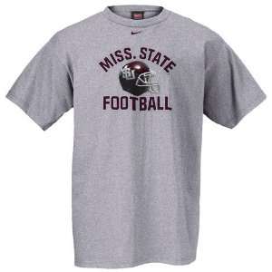  Nike Mississippi State Bulldogs Grey Football Helmet T 