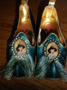  Light Up Jewel Princess Jasmine Shoes 9/10 girls NEW 