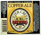 Otter Creek Brewing COPPER ALE beer label VT 12oz with bridge