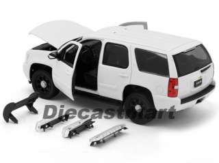 WELLY 124 2008 CHEVROLET TAHOE NEW DIECAST MODEL CAR UNMARKED POLICE 