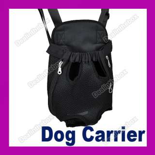 Nylon Pet Dog Carrier Backpack Net Bag Any Legs Out Front Style 