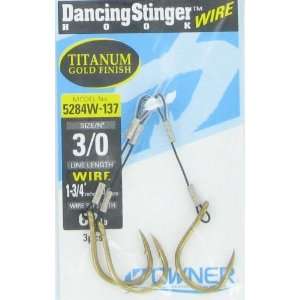  Owner American Corp Dancing Stinger Gold Titanium Size 3/0 