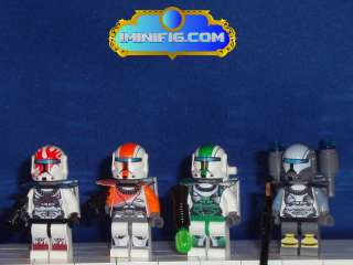 Custom LEGO Clone Commandos Sev Boss Fixer Scorch #03eA  