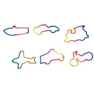  Tie Dye Transportation Shaped Rubber Bands Toys & Games