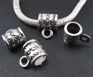 110p Tibetan silver Bails bead for charm bracelet ☆f718  