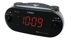 Timex Bedside Digital Dual Alarm Clock AM/FM Radio Large LED Display 