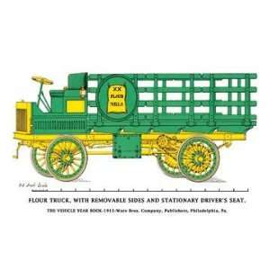  Exclusive By Buyenlarge Flour Truck w/ removable sides and 