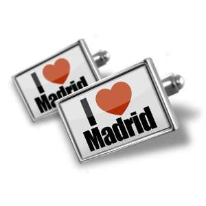 Cufflinks I Love Madrid region Spain, Europe   Hand Made Cuff Links