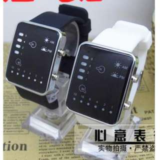 New Fashion Binary System LED Light Mens Fashion Wrist Watch Good 