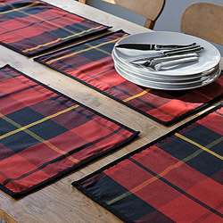 Holiday Plaid Placemat Set (Set of 4)  