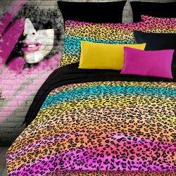   Rainbow Leopard Full size Bed in a Bag with Sheet Set  
