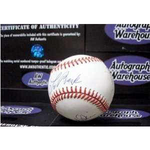 Lou Brock Paul Blair Davey Johnson Autographed Baseball  