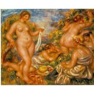  Oil Painting Bathers (Les Baigneuses) Pierre Auguste 