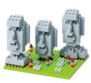 nanoblock Moai Statues on Easter Island   japan blocks  