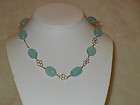 18 finest natural aqua blue chalcedony beads 925 sterling silver 