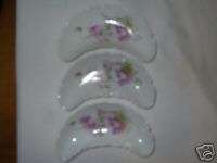 China Floral Bone Dishes   Set of 3 Excellent condition  