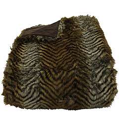 Sheba Faux Fur Tiger Print Throw  