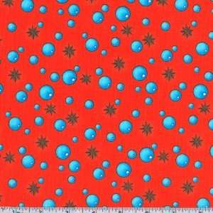  45 Wide Beez Bubbles Orange Fabric By The Yard Arts 
