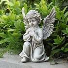 Garden Angel Statue Kneeling Praying Gravestone Accent Decor
