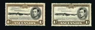 British Ascension George VI 27 Stamps 40 49a 1938 49  