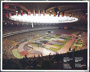 Original Vintage Poster Montreal Olympics 1976 Stadium  