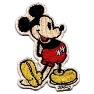 Classic Mickey Mouse hands behind her back Embroidered Iron On / Sew 