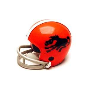 Denver Broncos (1962) Miniature Replica NFL Throwback Helmet w/2 Bar 