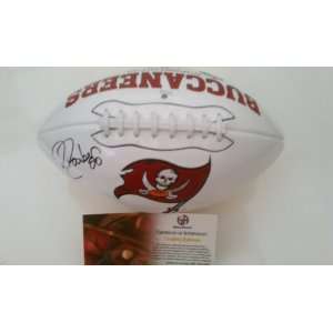  Ronde Barber Signed Tampa Bay Buccaneers Football 